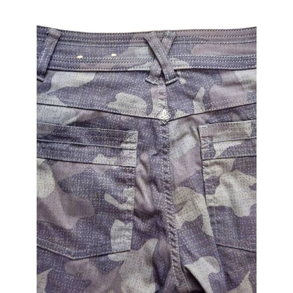 prAna womens shorts Camouflage Gray size 0 (27x6.5) mid-rise Nylon - Picture 7 of 8